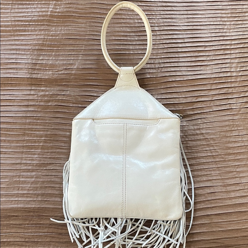 HOBO Cream Fringe Clutch - Picture 2 of 3